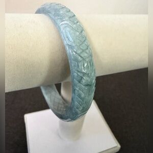 💯% Jade Carved  Bangle Bracelet